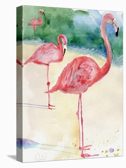 3 Flamingos-sylvia pimental-Stretched Canvas