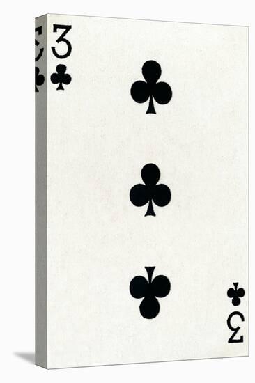 3 of Clubs from a deck of Goodall & Son Ltd. playing cards, c1940-Unknown-Premier Image Canvas