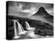 3 Waterfalls BW-Moises Levy-Premier Image Canvas