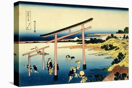 36 Views of Mount Fuji, no. 33: The Bay of Noboto-Katsushika Hokusai-Premier Image Canvas