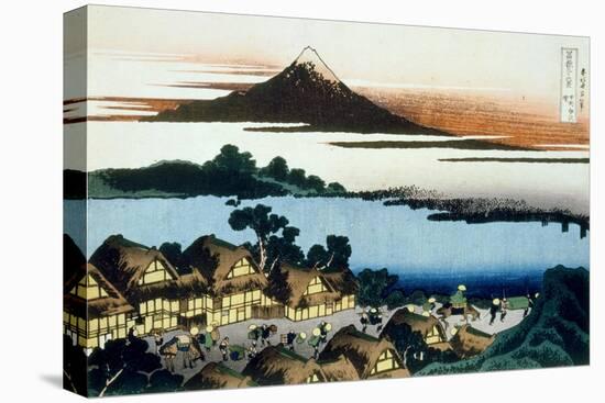 36 Views of Mount Fuji, no. 41: Dawn at Isawa in the Kai Province-Katsushika Hokusai-Premier Image Canvas