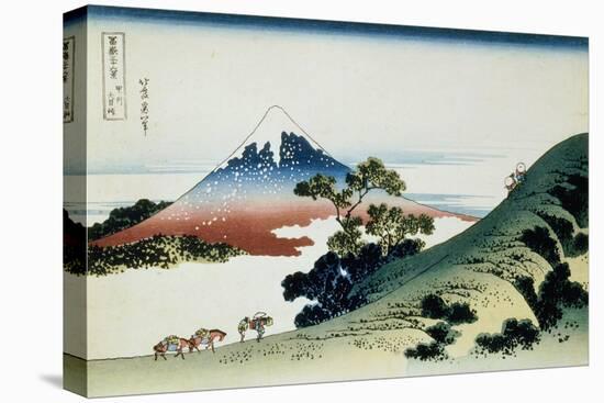 36 Views of Mount Fuji, no. 9: Inume Pass in the Kai Province-Katsushika Hokusai-Premier Image Canvas