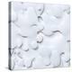 3D Abstract Wavy Background, White Paper Cut Shapes-wacomka-Stretched Canvas