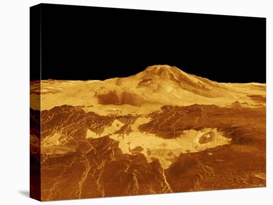 3D Perspective View of Maat Mons on Venus-Stocktrek Images-Premier Image Canvas