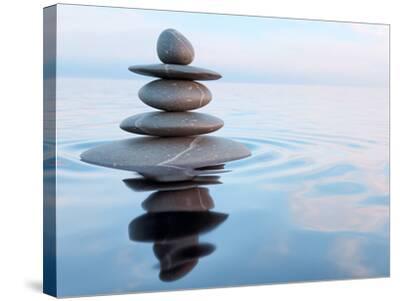 3d Rendering Of Zen Stones In Water With Reflection Peace Balance Meditation Relaxation Concept Photographic Print F9photos Art Com