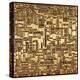 3D Wall Art Gold Picture Modern-deckorator-Stretched Canvas