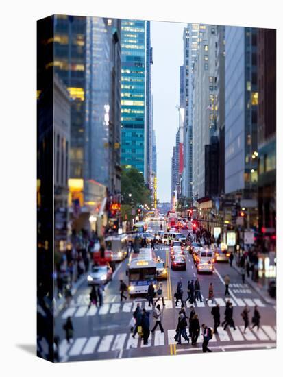 42nd Street in Mid Town Manhattan, New York City, New York, United States of America, North America-Gavin Hellier-Premier Image Canvas