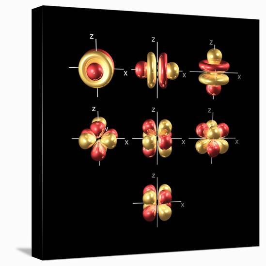 4f Electron Orbitals, Cubic Set-Dr. Mark J.-Premier Image Canvas