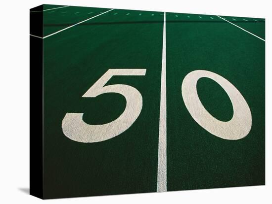 50-Yard Line of Football Field-Joseph Sohm-Premier Image Canvas