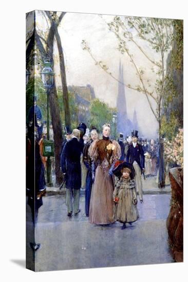 5th Avenue, Sunday, 1890-91-Childe Hassam-Premier Image Canvas