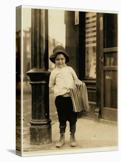 6 Year Old Newsboy-Lewis Wickes Hine-Premier Image Canvas