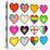 8-Bit Assorted Pixel Hearts-wongstock-Stretched Canvas