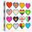 8-Bit Assorted Pixel Hearts-wongstock-Stretched Canvas