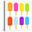 8-Bit Pixel-Art Ice Lollies of Different Colors and Fruity Flavors-wongstock-Stretched Canvas