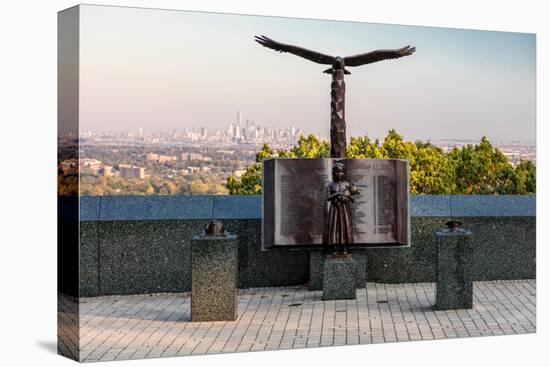 9/11 Memorial Eagle Rock Reservation in West Orange, New Jersey with view of New York City-null-Premier Image Canvas