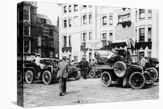 A 1903 Renault 10Hp Outside the Old Ship Hotel, Brighton, East Sussex, C1903-null-Premier Image Canvas