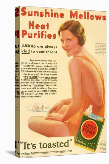 A 1930's Advertisement for Lucky Strike Cigarettes. from the Literary Digest Published 1931-null-Premier Image Canvas