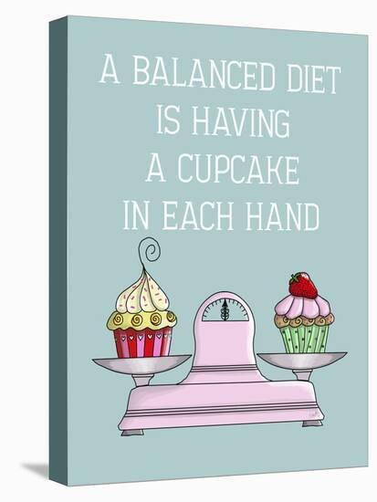 A Balanced Diet-Fab Funky-Stretched Canvas