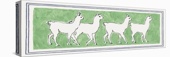 A Band of Llamas-Kristine Hegre-Stretched Canvas
