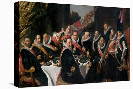 A Banquet of the Officers of the St. George Militia Company, 1616-Frans Hals-Premier Image Canvas
