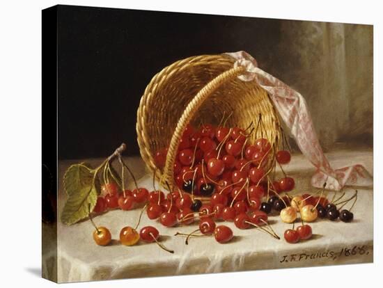 A Basket of Cherries-John F. Francis-Premier Image Canvas