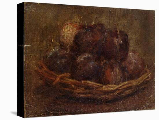 A Basket of Plums, 1869 - 1869-Ignace Henri Jean Fantin-Latour-Premier Image Canvas