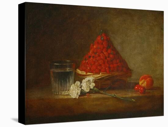 A Basket of Wild Strawberries-Jean-Baptiste Simeon Chardin-Premier Image Canvas