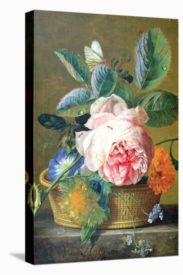 A Basket with Flowers, 1740-45-Jan van Huysum-Premier Image Canvas