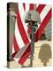 A Battlefield Memorial Cross Rifle Display-Stocktrek Images-Premier Image Canvas