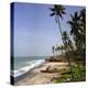 A Beach in Kerala, India, with Two Small Fishing Boats-PaulCowan-Premier Image Canvas