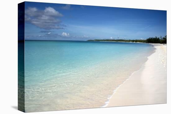 A Beach View at Half Moon Cay, with Golden Sands and Bright Blue Sea-Natalie Tepper-Stretched Canvas