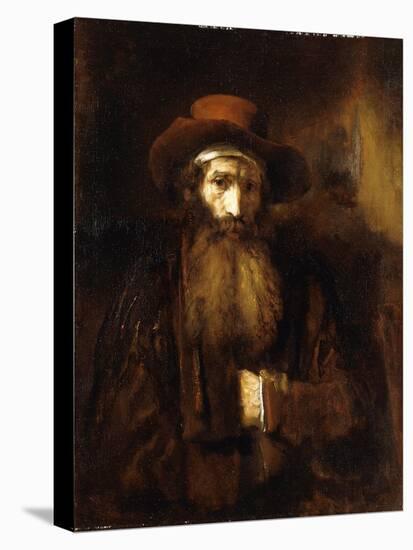 A Bearded Old Man, Wearing a Brown Coat and Russet Hat, 1651-Rembrandt van Rijn-Premier Image Canvas