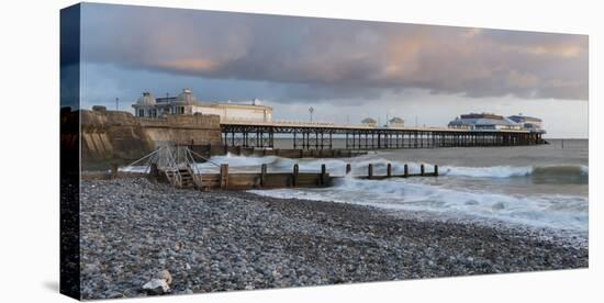 A beautiful sky on a spring morning at Cromer, Norfolk, England, United Kingdom, Europe-Jon Gibbs-Premier Image Canvas