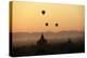 A Beautiful Sunrise over the Buddhist Temples in Bagan-Boaz Rottem-Premier Image Canvas