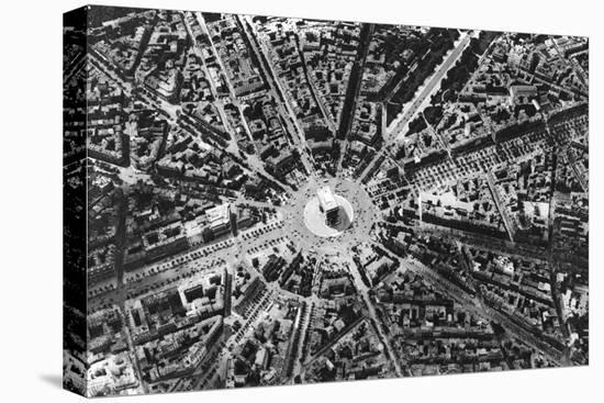 A Bird's Eye View of the Place De L'Etoile and the Arc De Triomphe, Paris, 1931-Ernest Flammarion-Premier Image Canvas