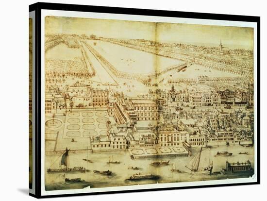 A Bird's Eye View of Whitehall Palace, C.1695-Leonard Knyff-Premier Image Canvas