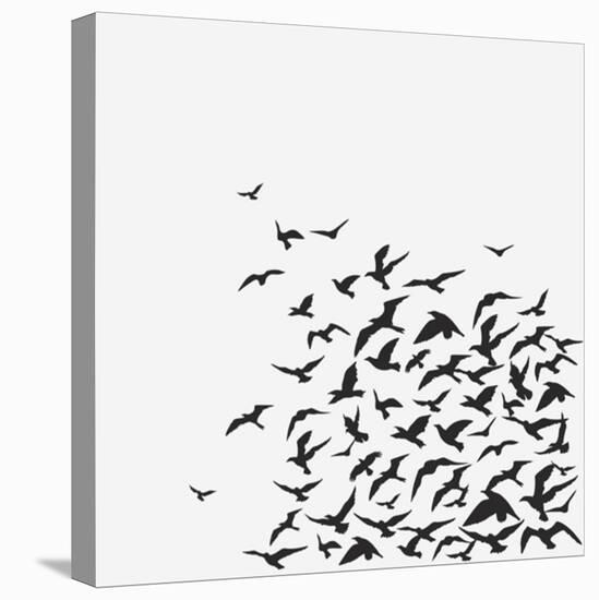 A Birds' Flock-kusuriuri-Stretched Canvas