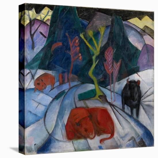 A Bison in Winter , 1913-Franz Marc-Premier Image Canvas