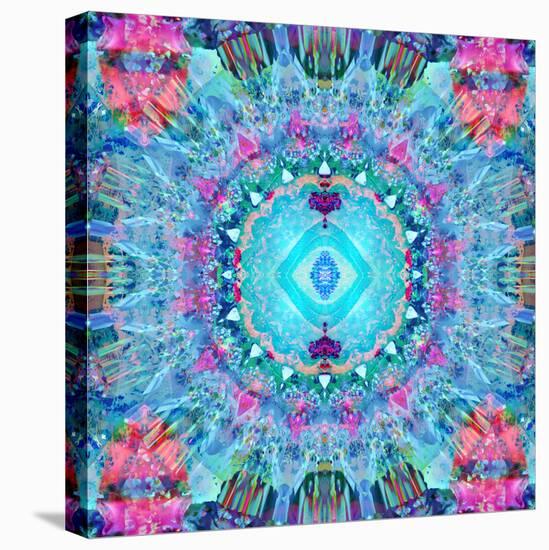 A Blue Water Mandala from Flower Photographs-Alaya Gadeh-Premier Image Canvas