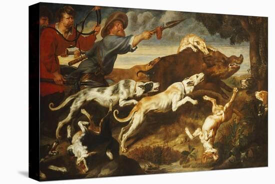 A Boar Hunt-Frans Snyders-Premier Image Canvas