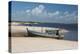 A Boat Sits on Rio Preguicas River Bank Near Lencois Maranhenses National Park-Alex Saberi-Premier Image Canvas