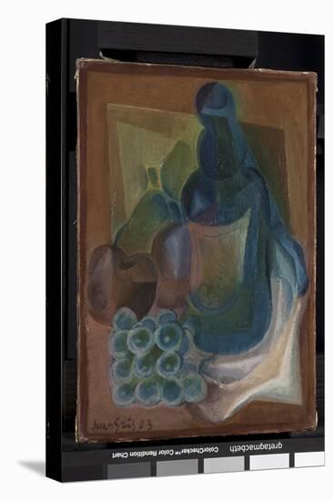 A Bottle and Fruit, 1923 (Oil on Canvas)-Juan Gris-Premier Image Canvas