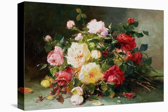 A Bouquet of Roses-Eugene Henri Cauchois-Premier Image Canvas