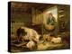 A Boy Looking into a Pig Sty, 1794-George Morland-Premier Image Canvas