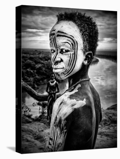 A Boy of the Karo Tribe. Omo Valley (Ethiopia)-Joxe Inazio Kuesta-Premier Image Canvas