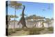 A Brachiosaurus Herd Grazing on Treetops-Stocktrek Images-Stretched Canvas