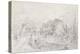 A Bridge Near Salisbury Court, C.1829 (Graphite on Paper)-John Constable-Premier Image Canvas