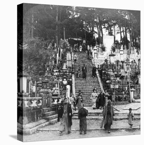 A Buddhist Cemetery Near Kurodani Monastery, Kyoto, Japan, 1904-Underwood & Underwood-Premier Image Canvas