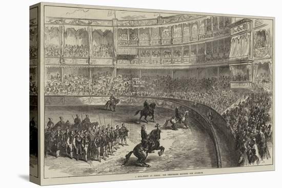 A Bull-Fight at Lisbon, the Performers Saluting the Audience-null-Premier Image Canvas
