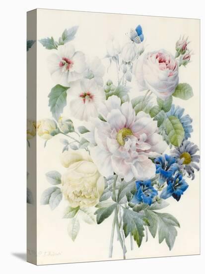 A Bunch of Flowers Including a Peony-Pierre Joseph Redoute-Premier Image Canvas